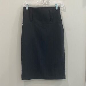 A.B.N Black Midi Pencil Skirt